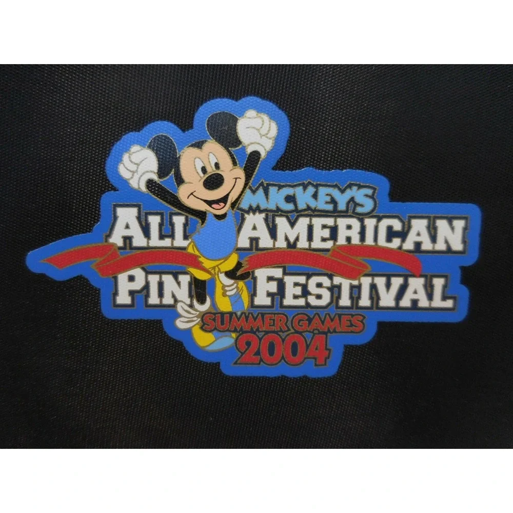 Disney DLR 2004 Mickey's All American Pin Festival - Mini Trading Pin Bag New